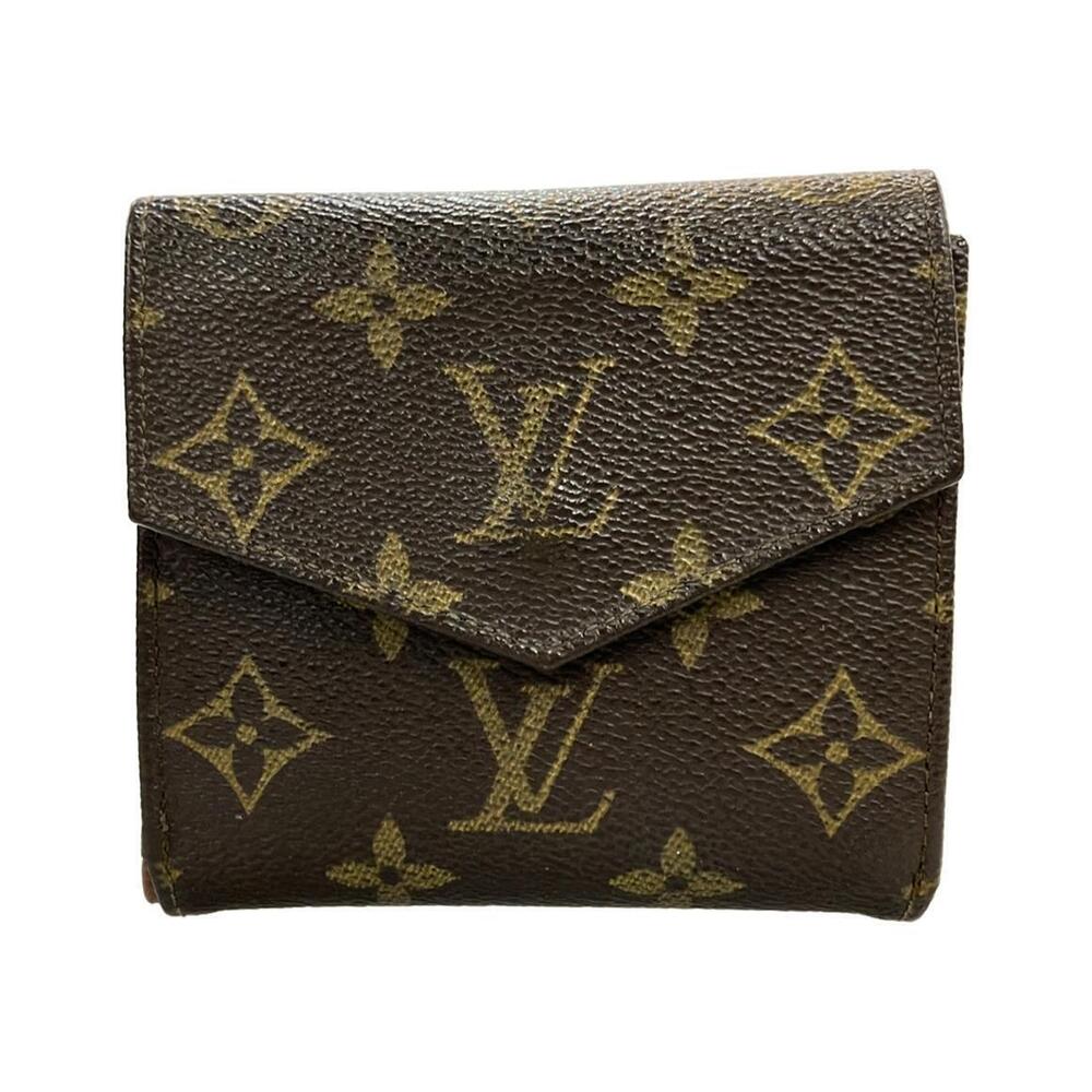Louis Vuitton Double Hook Bi fold Wallet Monogram Portemonnaie Billet